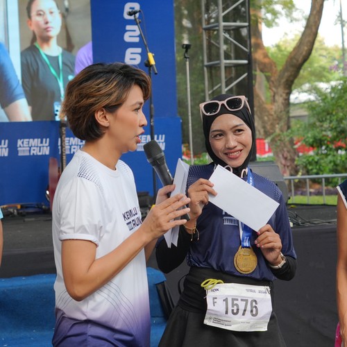 Race photo from KEMLU RUN 2026