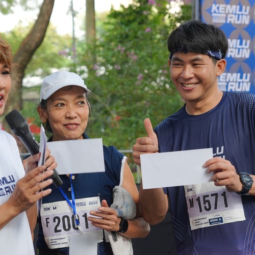 Race photo from KEMLU RUN 2026
