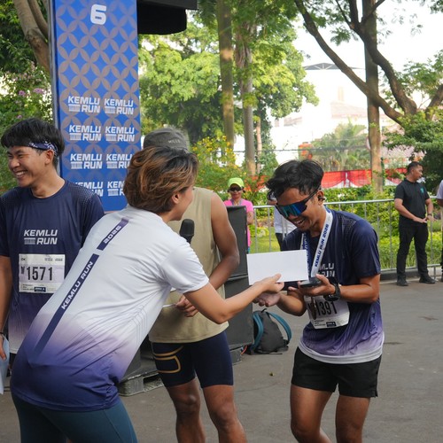 Race photo from KEMLU RUN 2026