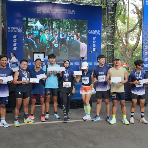 Race photo from KEMLU RUN 2026