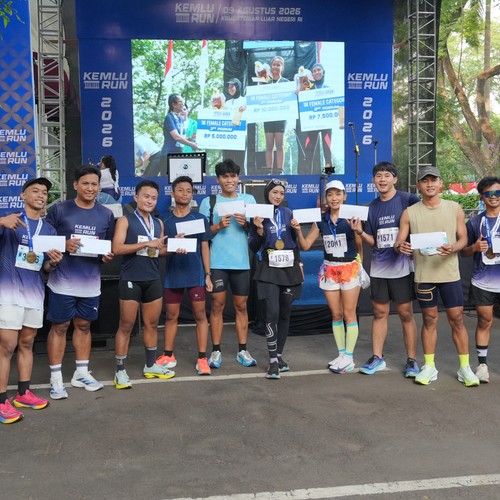 Race photo from KEMLU RUN 2026