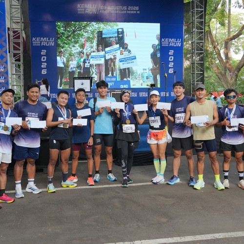 Race photo from KEMLU RUN 2026