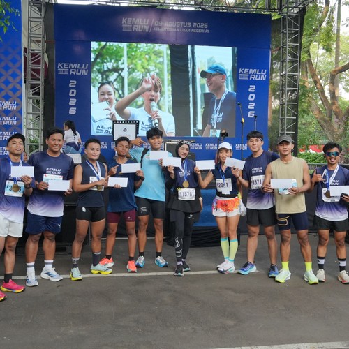 Race photo from KEMLU RUN 2026