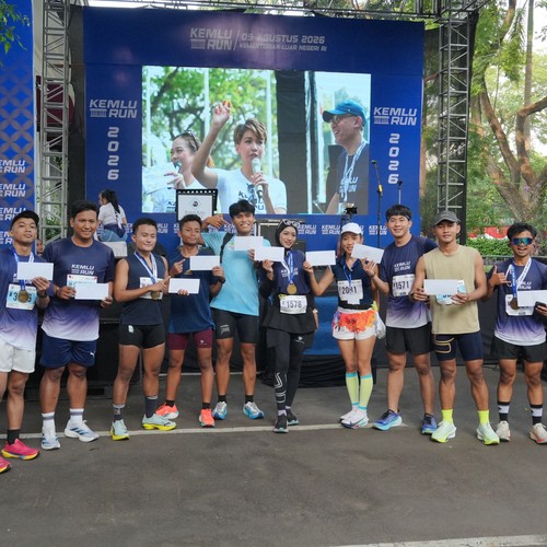 Race photo from KEMLU RUN 2026