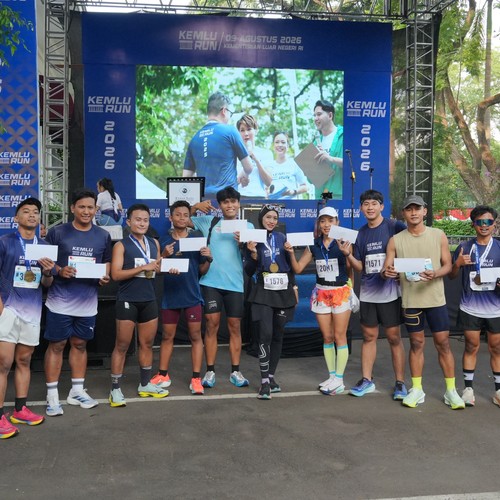 Race photo from KEMLU RUN 2026