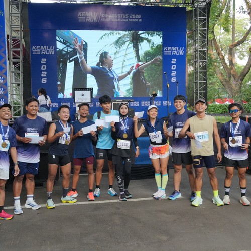 Race photo from KEMLU RUN 2026