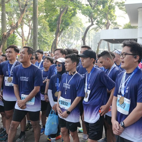 Race photo from KEMLU RUN 2026