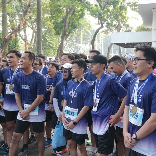 Race photo from KEMLU RUN 2026