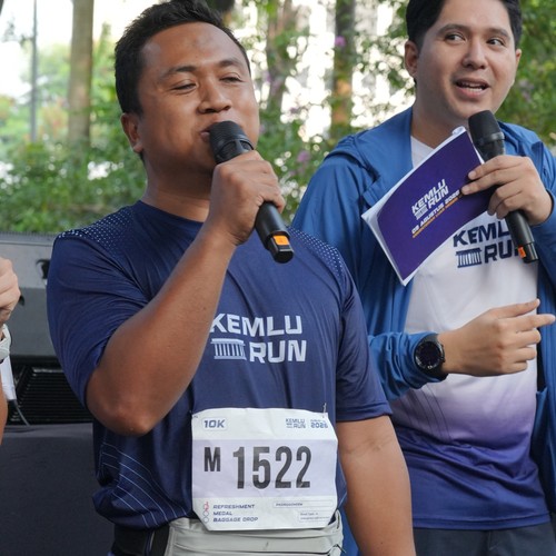 Race photo from KEMLU RUN 2026