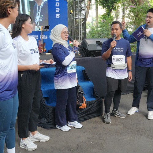 Race photo from KEMLU RUN 2026