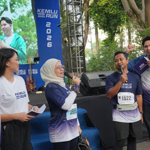 Race photo from KEMLU RUN 2026