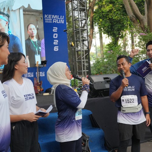 Race photo from KEMLU RUN 2026