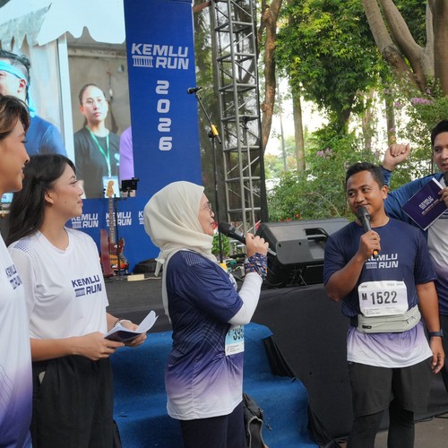 Race photo from KEMLU RUN 2026