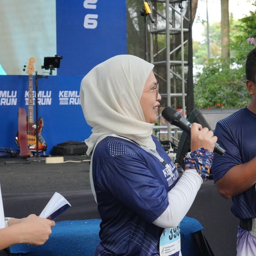 Race photo from KEMLU RUN 2026