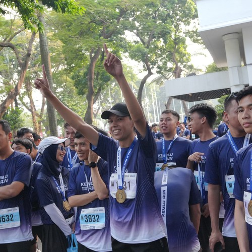 Race photo from KEMLU RUN 2026