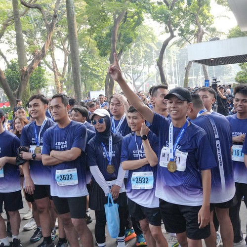 Race photo from KEMLU RUN 2026