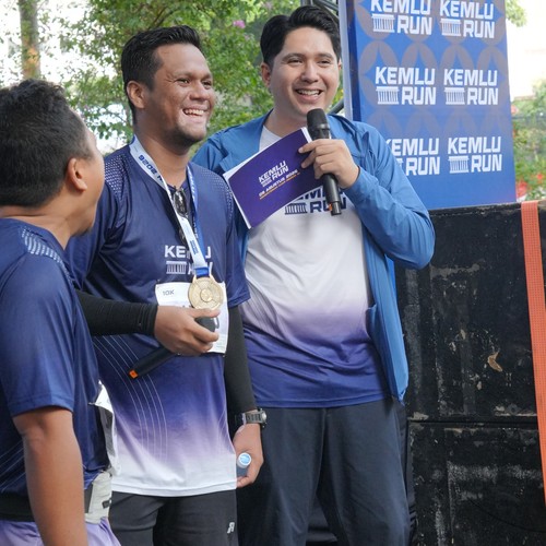 Race photo from KEMLU RUN 2026