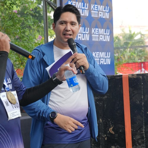 Race photo from KEMLU RUN 2026
