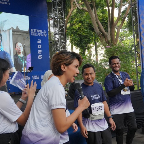 Race photo from KEMLU RUN 2026