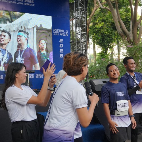 Race photo from KEMLU RUN 2026