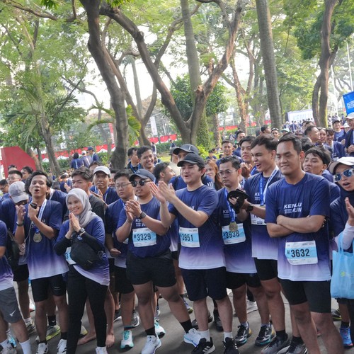 Race photo from KEMLU RUN 2026