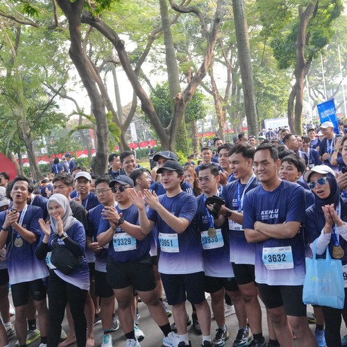 Race photo from KEMLU RUN 2026
