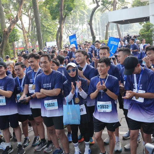 Race photo from KEMLU RUN 2026