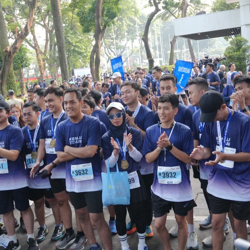 Race photo from KEMLU RUN 2026