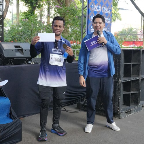 Race photo from KEMLU RUN 2026