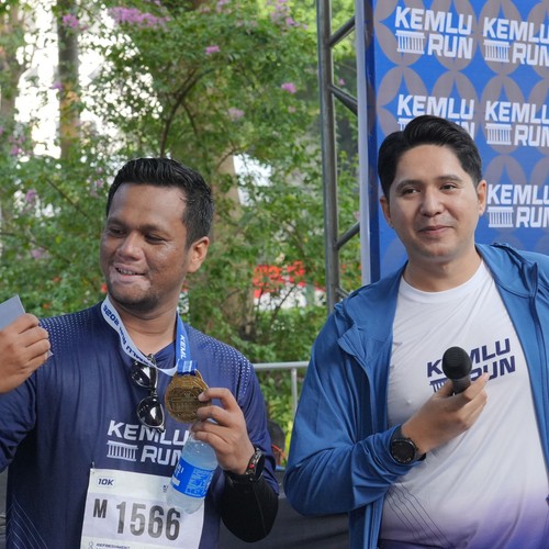 Race photo from KEMLU RUN 2026