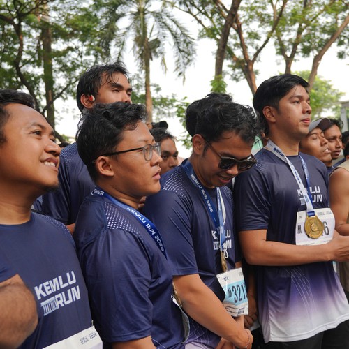 Race photo from KEMLU RUN 2026