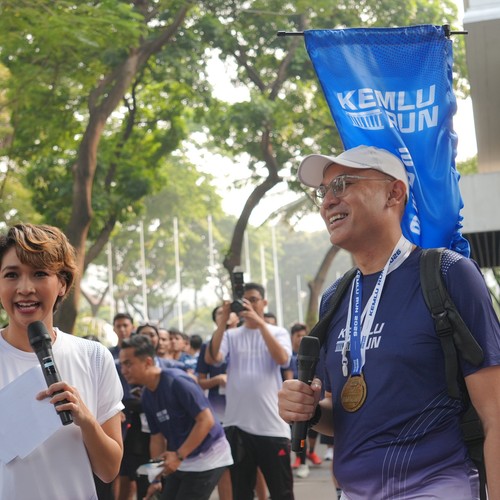 Race photo from KEMLU RUN 2026