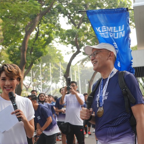 Race photo from KEMLU RUN 2026