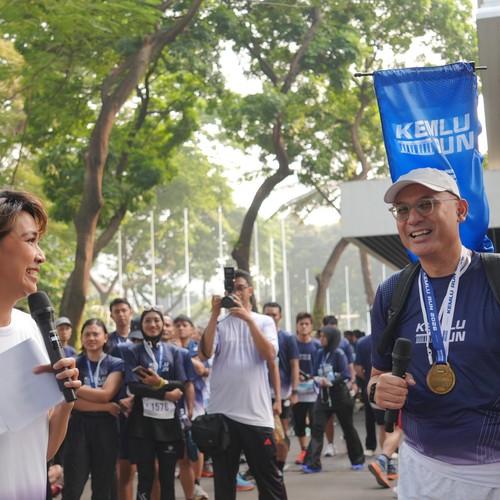 Race photo from KEMLU RUN 2026