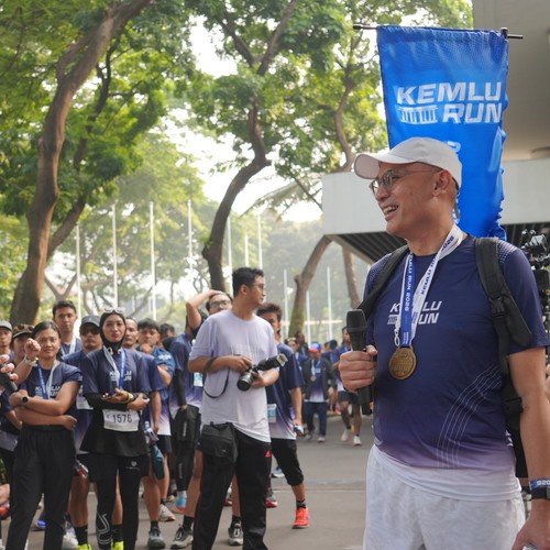 Race photo from KEMLU RUN 2026