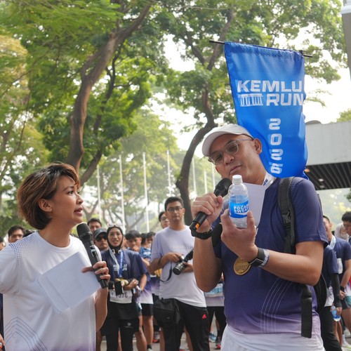 Race photo from KEMLU RUN 2026