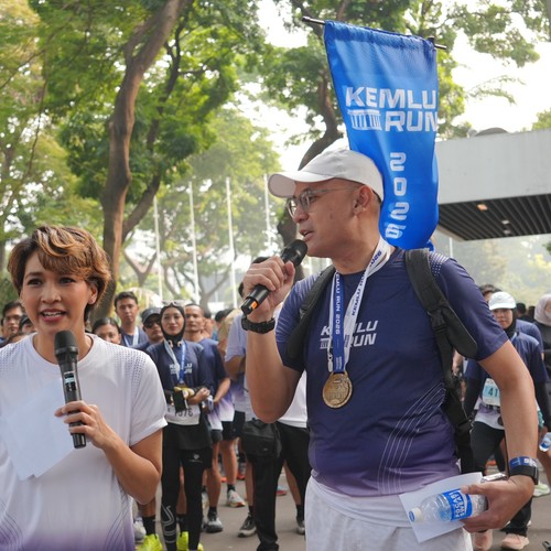 Race photo from KEMLU RUN 2026