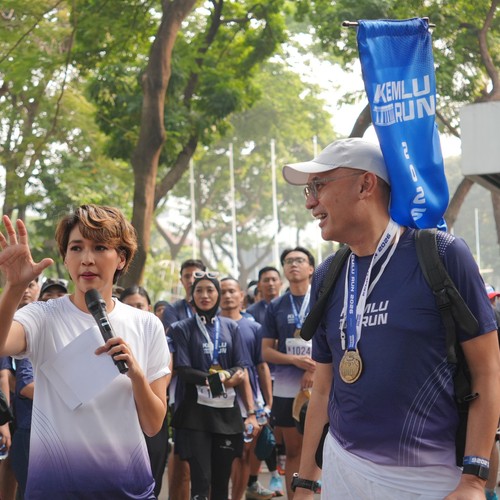 Race photo from KEMLU RUN 2026