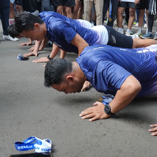 Race photo from KEMLU RUN 2026