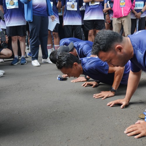 Race photo from KEMLU RUN 2026