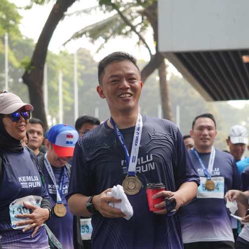 Race photo from KEMLU RUN 2026