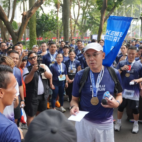 Race photo from KEMLU RUN 2026