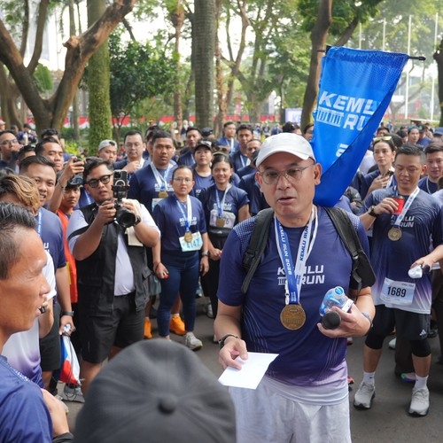 Race photo from KEMLU RUN 2026