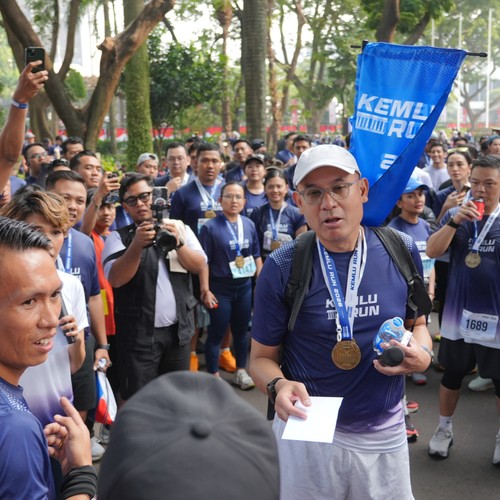 Race photo from KEMLU RUN 2026