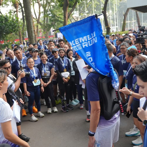 Race photo from KEMLU RUN 2026