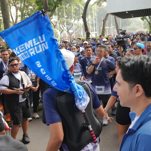 Race photo from KEMLU RUN 2026