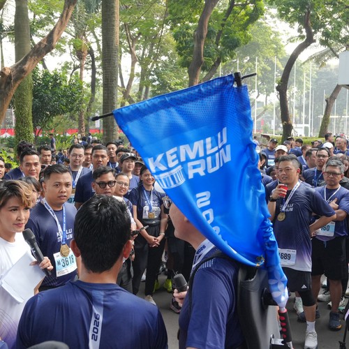 Race photo from KEMLU RUN 2026