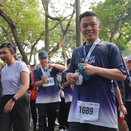 Race photo from KEMLU RUN 2026
