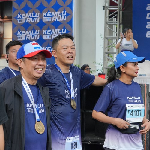 Race photo from KEMLU RUN 2026