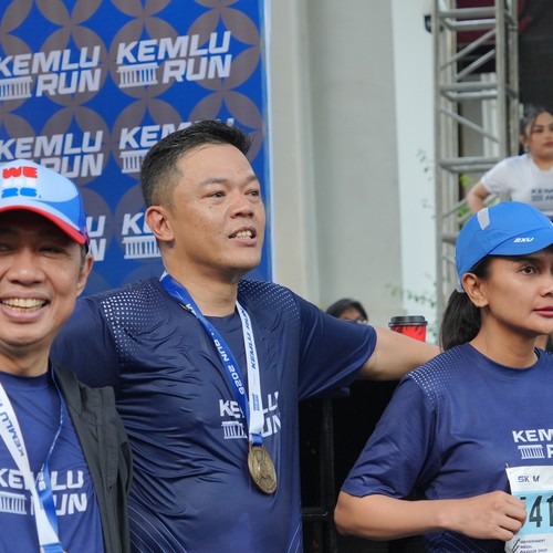 Race photo from KEMLU RUN 2026